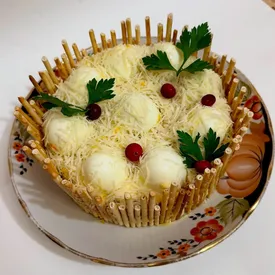 Торт - салат «Сугробы»